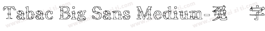 Tabac Big Sans Medium字体转换